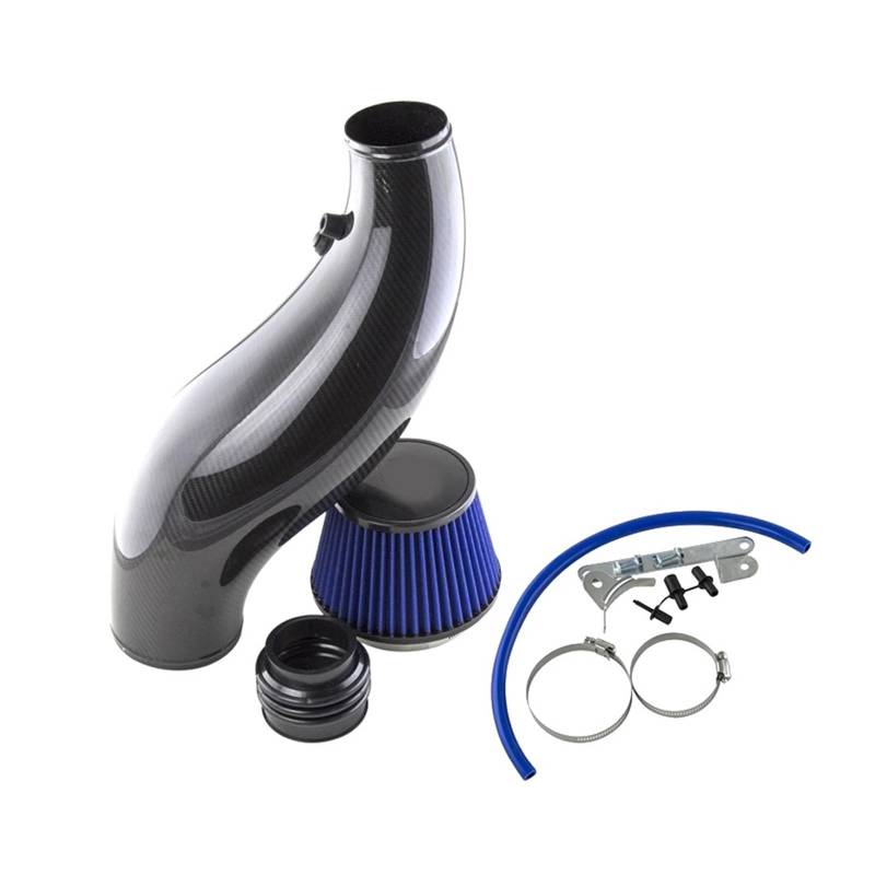 Lufteinlässe Für Civic 1992-2000 EK EG Auto Air Intake Rohr Luftfilter Ansaugrohr Schwarz Rot Blau Real Carbon Ansaugrohr(Kohlefaser) von QUTBAG