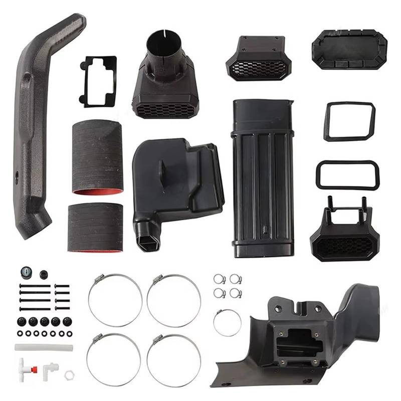 Lufteinlässe Für Jeep Für Wrangler JL 2018-2024 Auto-Außenzubehör Air Ram Intake System Schnorchel 4x4 Kit Off Road Waten Atemschlauch Ansaugrohr von QUTBAG