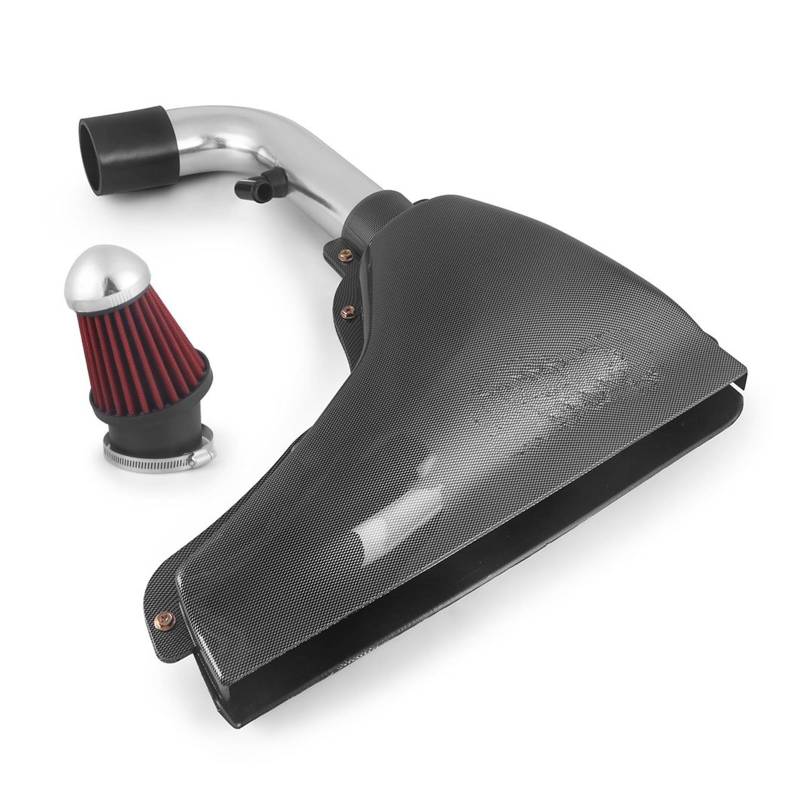 Lufteinlässe Kaltlufteinlasssysteme Ansaugkasten Luftfilter Luftansaugsystem Hitzeschildfilter Im Kohlefaser-Stil Für Peugeot 106 206 306 VTS 1997 1998 1999 Ansaugrohr(306 VTS) von QUTBAG