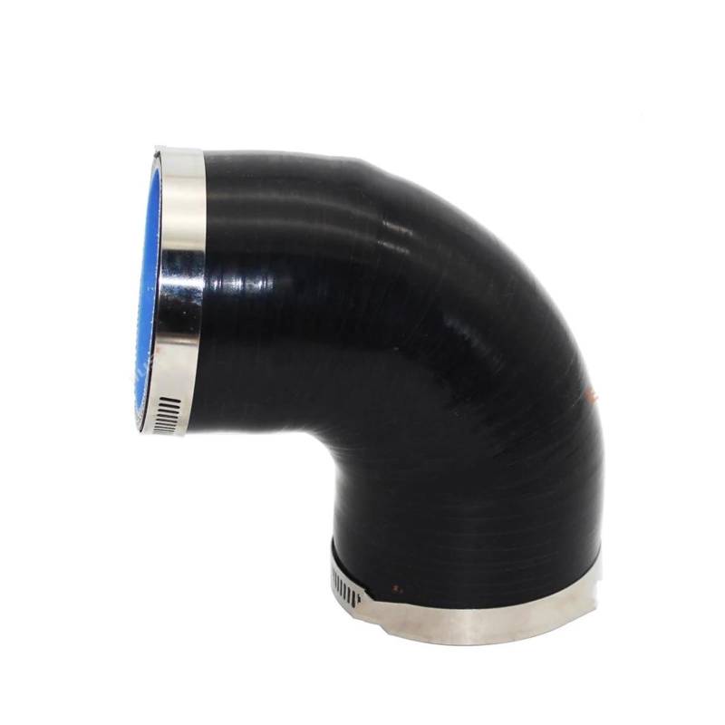 Lufteinlässe Universal Silikon Schlauch 90 Grad Stecker Auto Ladeluftkühler Turbo Ansaugrohr Koppler Schwarz Multi Größe Ansaugrohr(28MM) von QUTBAG