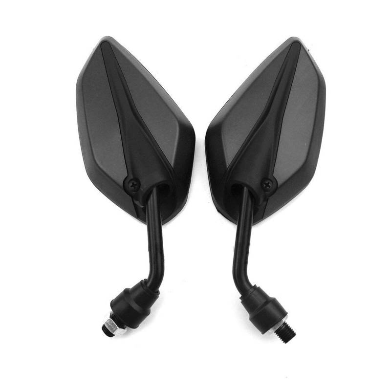Rückspiegel Universal Motorrad Roller Rückspiegel Blatt Form Vorderseite Rückspiegel Für Motorrad E-Bike Roller 1 Paar Motorrad Spiegel (Farbe : 1) von QUTBAG