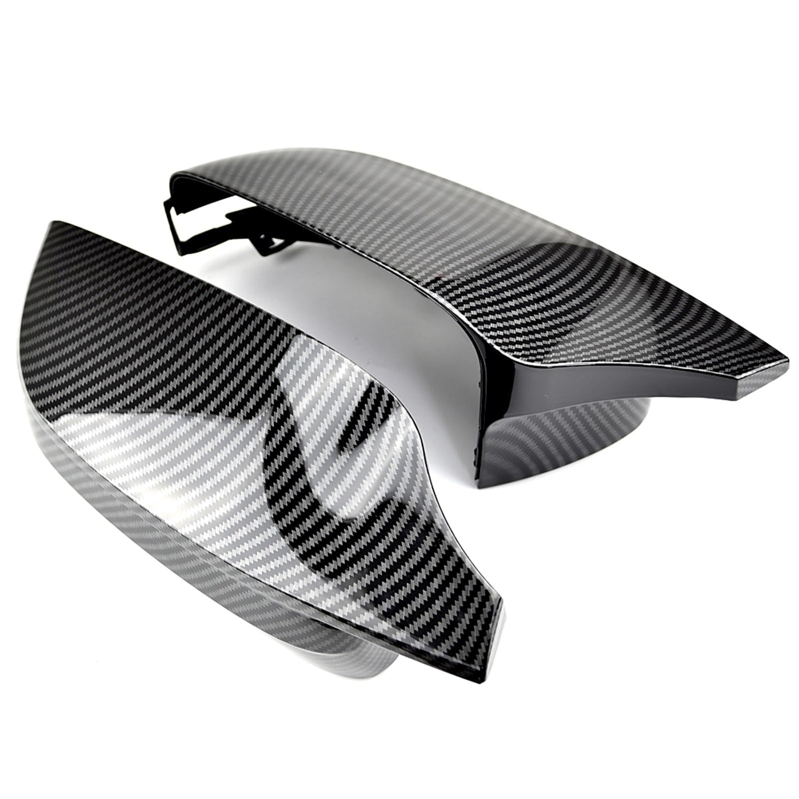 Seitenspiegelabdeckung Für 3 Series Für G20 Für G21 Für G28 Für 320d Für 330e Für 330i Für 340i 2019-2022 Bright BCK Side Wing Rearview Mirror Cover Caps Rückspiegelabdeckung(2) von QUTBAG