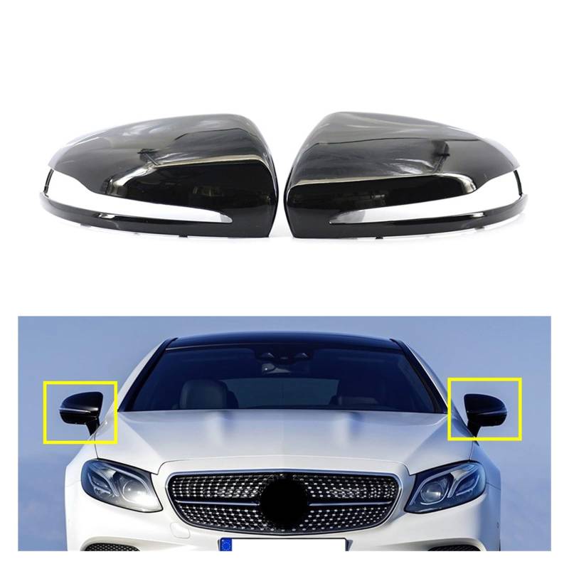Seitenspiegelabdeckung Für Benz CES Für CLS Für GLC Klasse Für W205 Für W213 Für C238 Für C217 Für W257 Für W253 Auto Rückspiegel Gehäuse Abdeckung Rückspiegelabdeckung(2) von QUTBAG