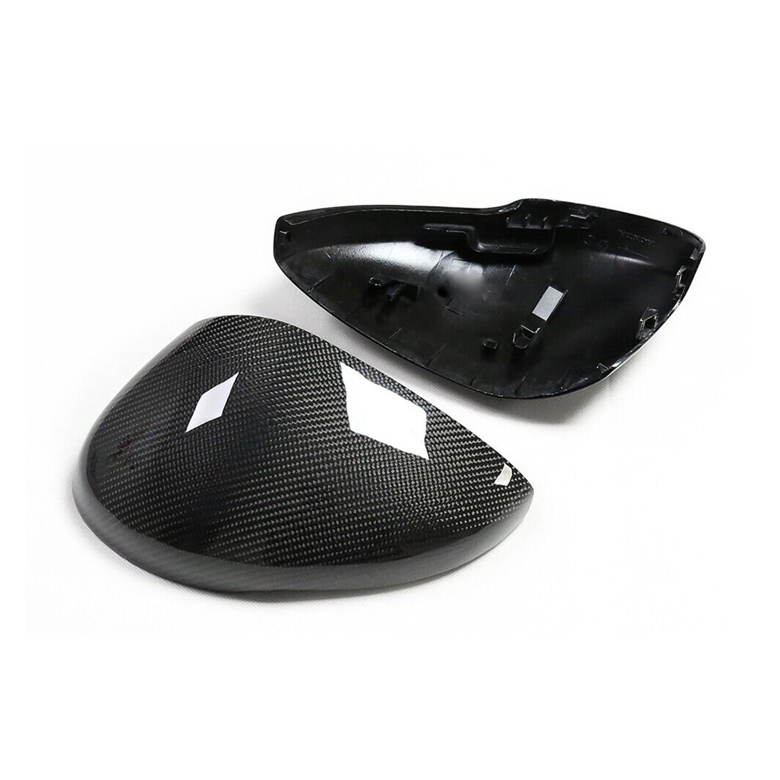 Seitenspiegelabdeckung Für Civic Für 11th Gen 2022 2023 Real Carbon Fiber Auto Rückspiegel Ersatz Seite Spiegel Abdeckung Flügel Kappe Außentür Fall Trim Rückspiegelabdeckung(Type A) von QUTBAG