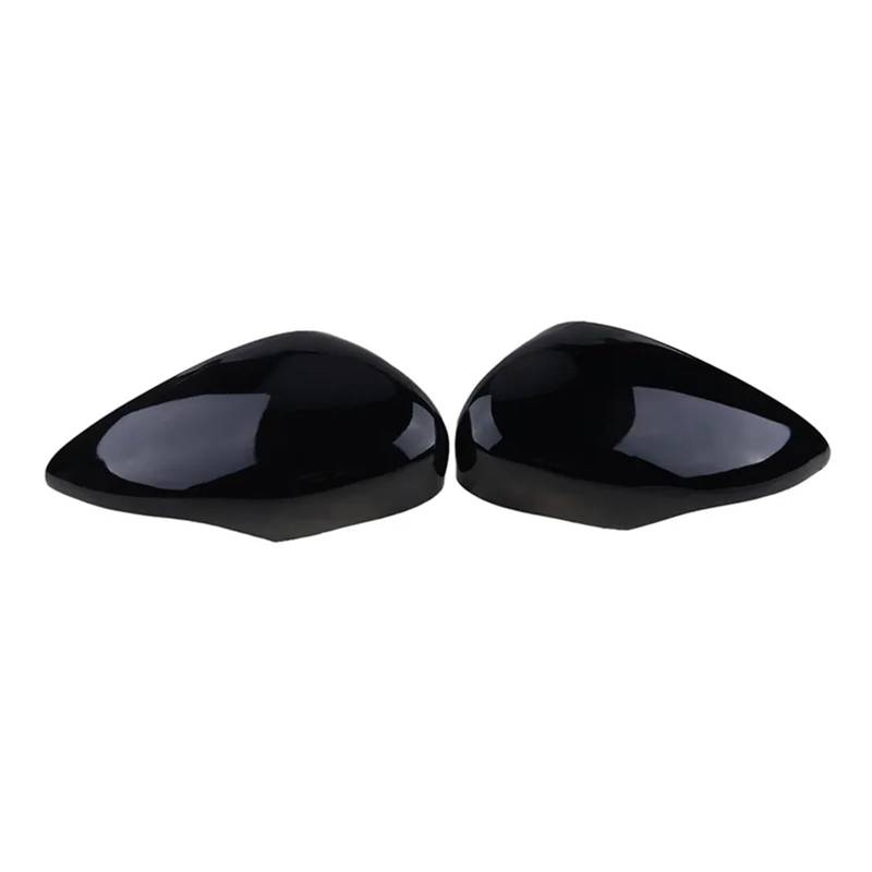 Seitenspiegelabdeckung Für Ford Für Fiesta Für MK7 2008 2009-2017 Auto Seite Flügel Spiegel Abdeckung Rückspiegel Kappen Automobil Außen Teile Ersatz Rückspiegelabdeckung(Gloosy Black) von QUTBAG