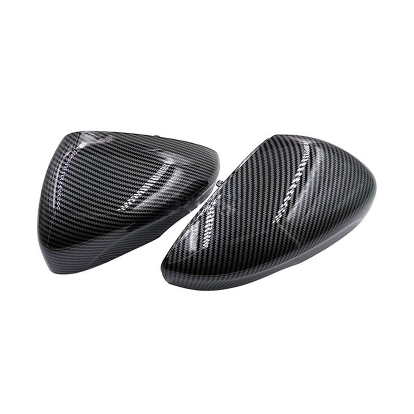 Seitenspiegelabdeckung Für Ford Für Focus Für MK4 2019 2010-2023 Rückspiegelabdeckung Flügelkappe Ersatz Außentür Rückansicht Gehäuseverkleidung Kohlefaser-Look Rückspiegelabdeckung(Carbon) von QUTBAG
