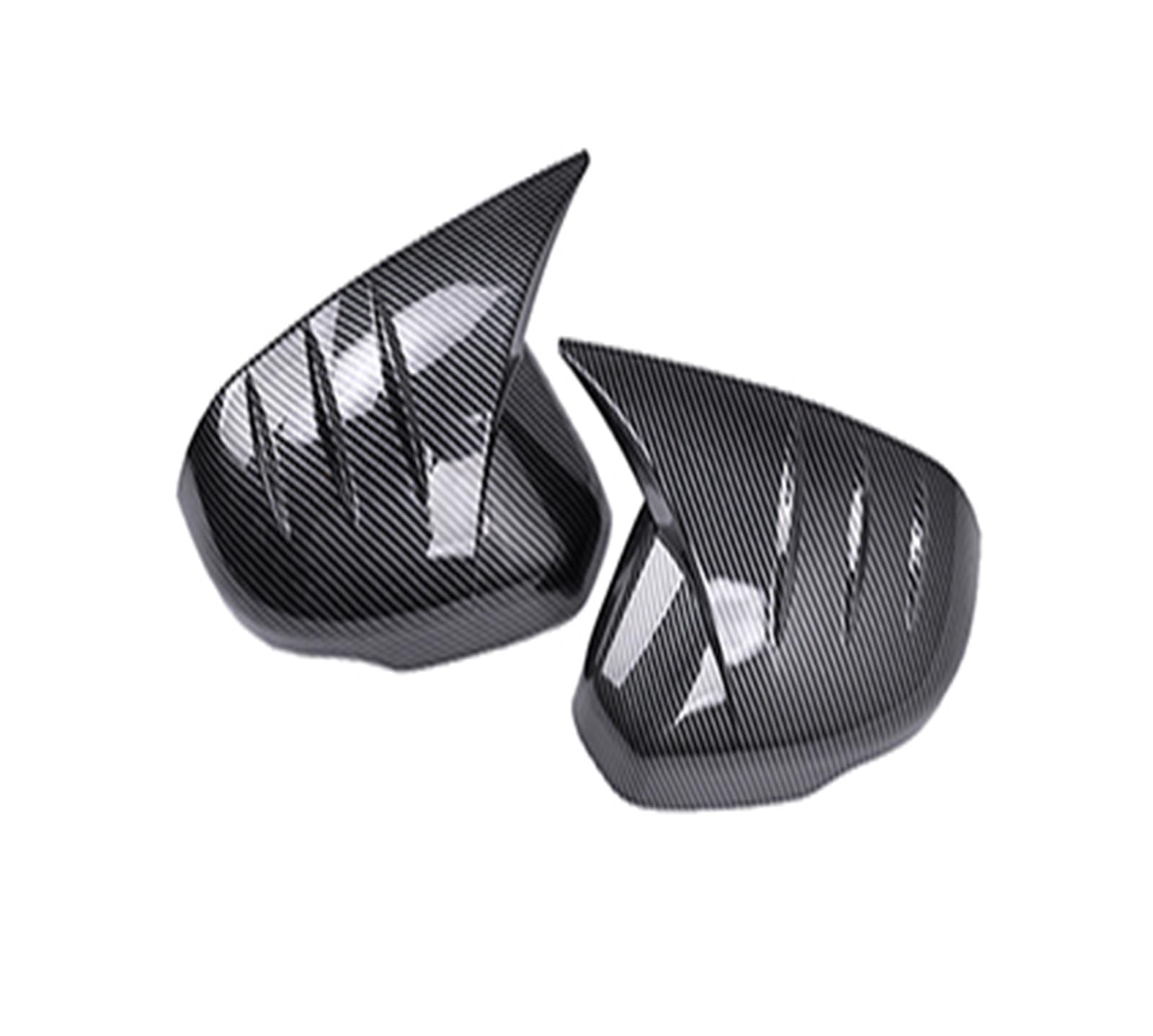 Seitenspiegelabdeckung Für HR-V Für HRV 2021 2022 Auto Styling Tür Seite Flügel Rückspiegel Abdeckung Trim Rahmen Kappen Mit Horn Rückspiegelabdeckung(Carbon Patten) von QUTBAG