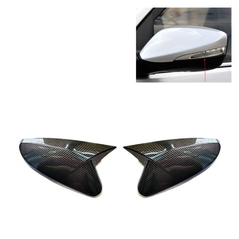 Seitenspiegelabdeckung Für Hyundai Für Accent Für Solaris Für I30 2012 2013 2014 2015 2016 Auto Rück Seite Spiegel Abdeckung Flügel Kappe Außentür Aufkleber Fall Rückspiegelabdeckung(3) von QUTBAG