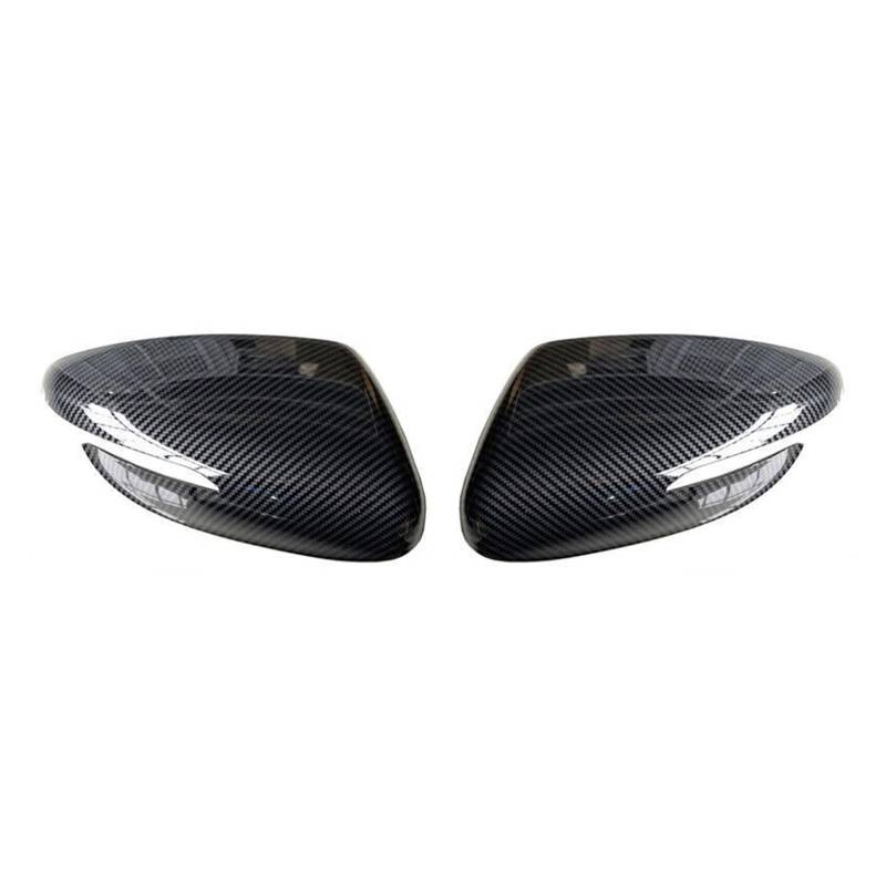 Seitenspiegelabdeckung Für KIA Für K3 Für Forte 2013 2014-2018 Auto Ersatz Rückspiegel Abdeckung Flügel Kappe Außentür Fall Trim Gehäuse Carbon Faser Rückspiegelabdeckung(with Light Carbon) von QUTBAG