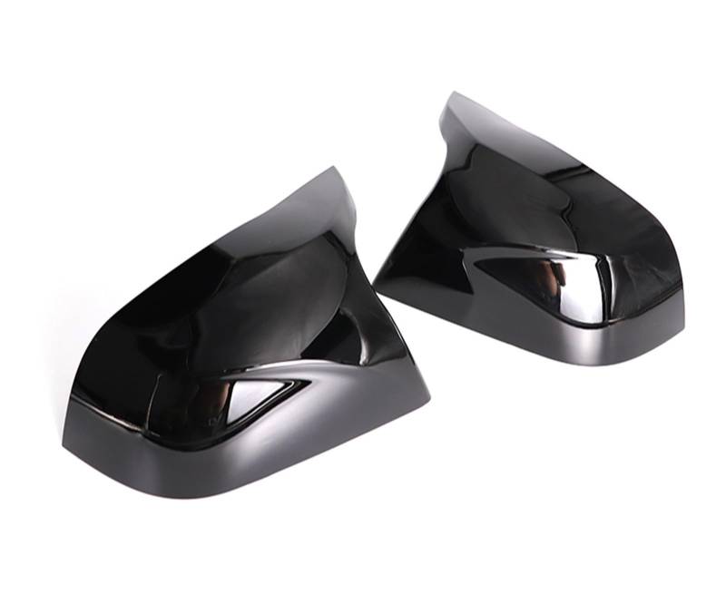 Seitenspiegelabdeckung Für Tesla Für Modell 3 2017-2020 2021 2022 2023 Auto Rückspiegel Abdeckung Ersatz ABS Carbon Faser/Glanz Schwarz Rückspiegelabdeckung(Black 1 Set) von QUTBAG