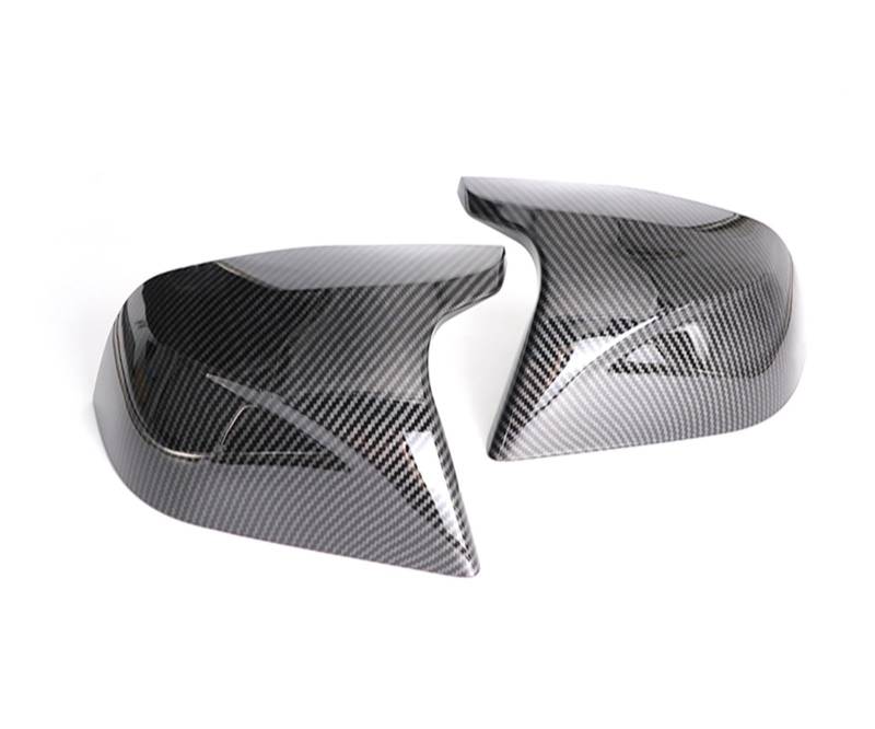 Seitenspiegelabdeckung Für Tesla Für Modell 3 2017-2020 2021 2022 2023 Auto Rückspiegel Abdeckung Ersatz ABS Carbon Faser/Glanz Schwarz Rückspiegelabdeckung(Carbon Pattern 1 Set) von QUTBAG