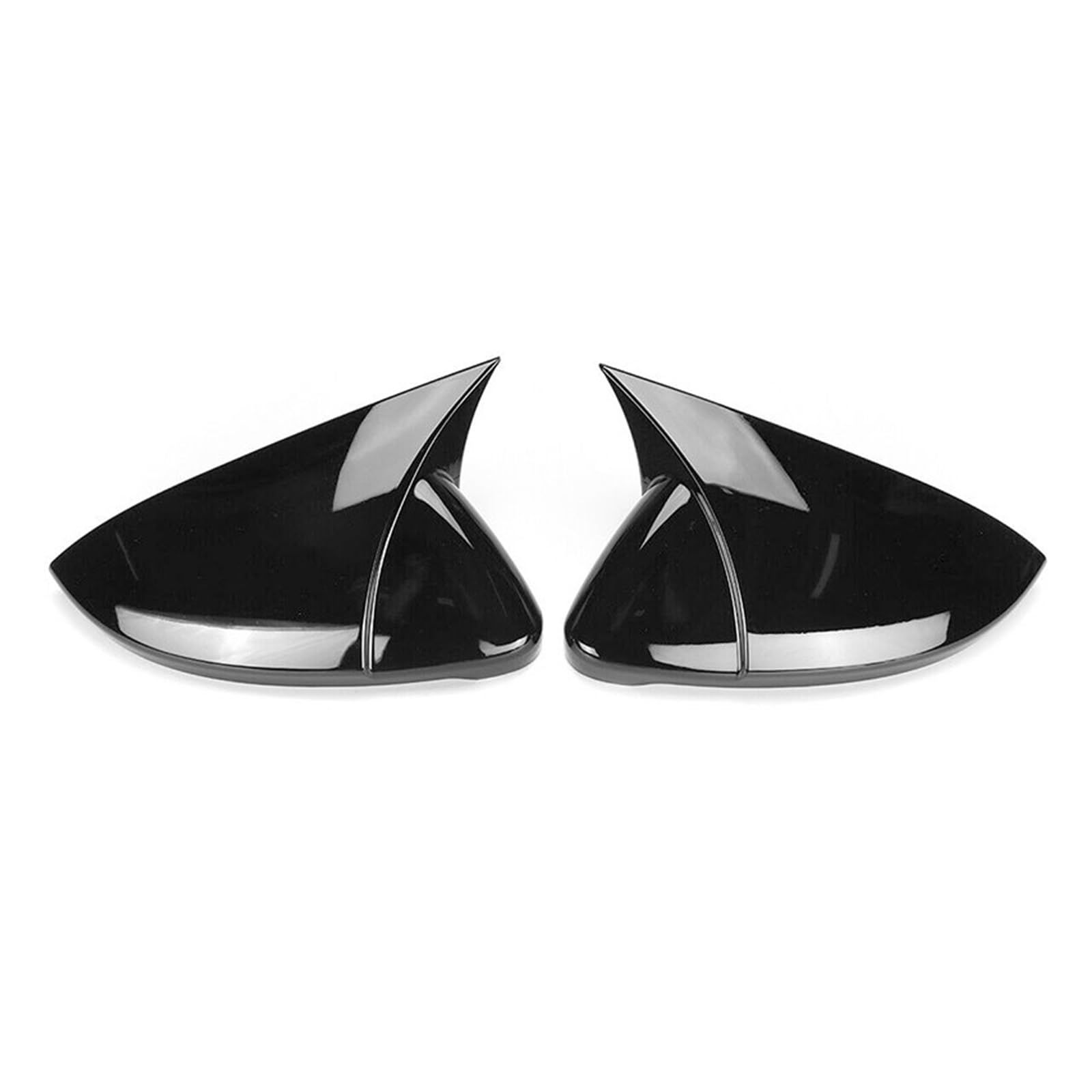 Seitenspiegelabdeckung Für VW Für Golf Für MK7 Für MK 7,5 R Für GTI Für GTD 2014 2015 2016 2017 2018 2019 Rückspiegel Kappen Gehäuse OX Horn Stil Rückspiegelabdeckung(Gloosy Black) von QUTBAG