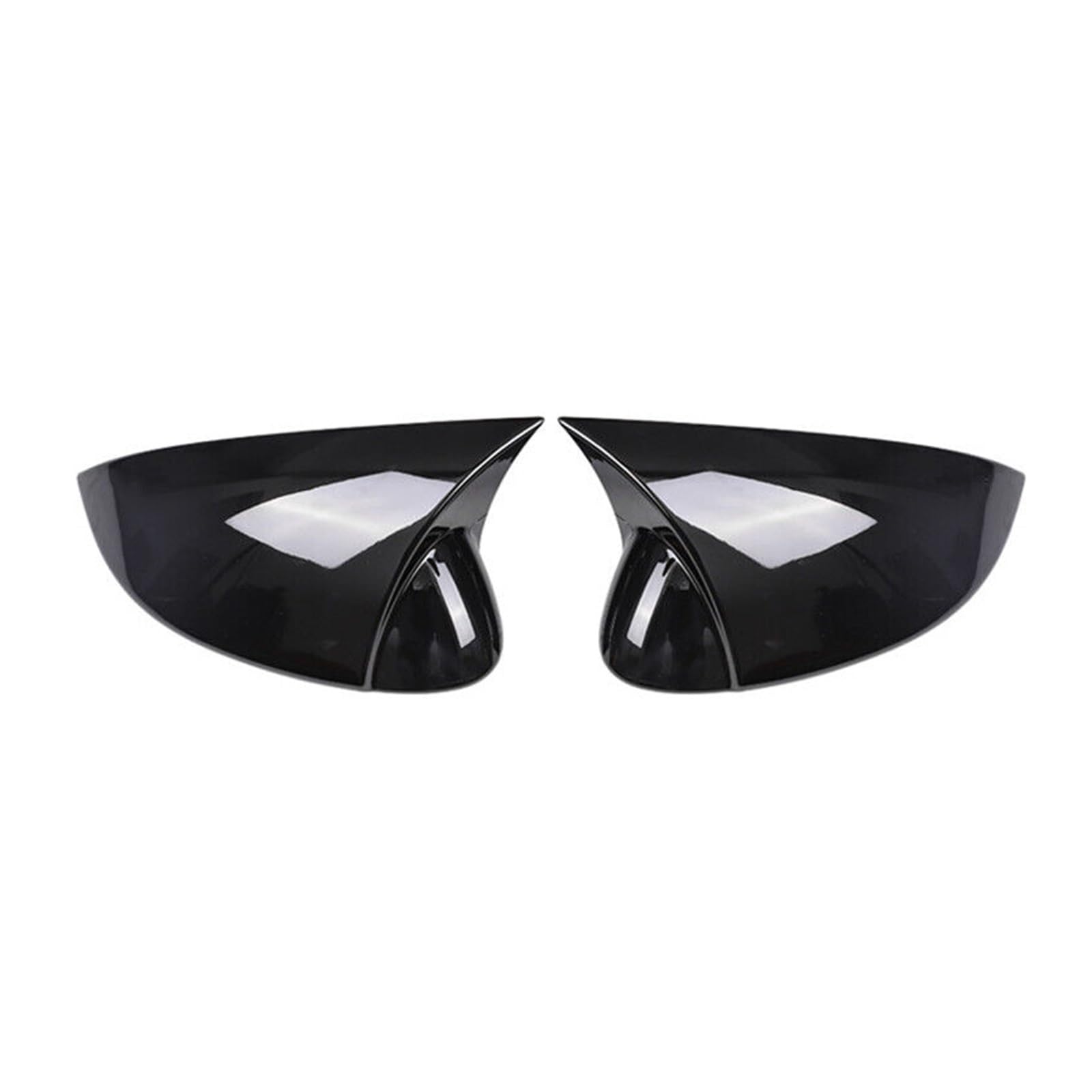 Seitenspiegelabdeckung Für VW Für Golf MK8 2020-2023 Auto Rück Seite Spiegel Abdeckung Aufkleber Flügel Kappe Außentür Rückansicht Fall Trim Carbon Look Rückspiegelabdeckung(Gloss Black) von QUTBAG