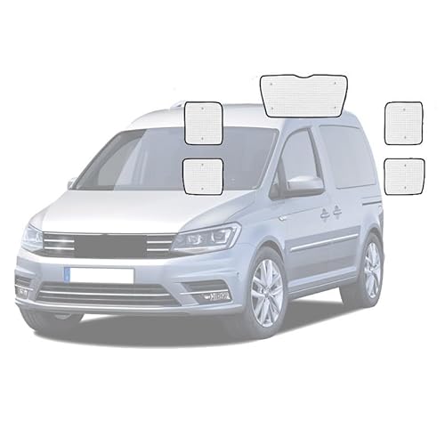 Sonnenblende Auto Auto Sonnenschirm Fenster Visier Sonnenschutz Abdeckung Auto Voll Abdeckungen Sonnenblende Für VW Für Caddy MK3 2K Maxi 2003~2019 2015 (Farbe : 1 Rear Windows) von QUTBAG