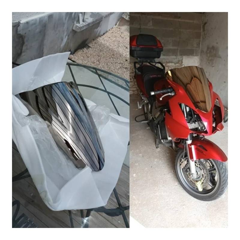 Motorcycle Windschutzscheibe Accessories Windschutzscheibe Motorrad Windschutzscheibe Für VFR 800 VTEC 2002-2012 2013 VFR-800 V-Tec VFR800 Windabweiser Windschutzscheibe von QUZVYT