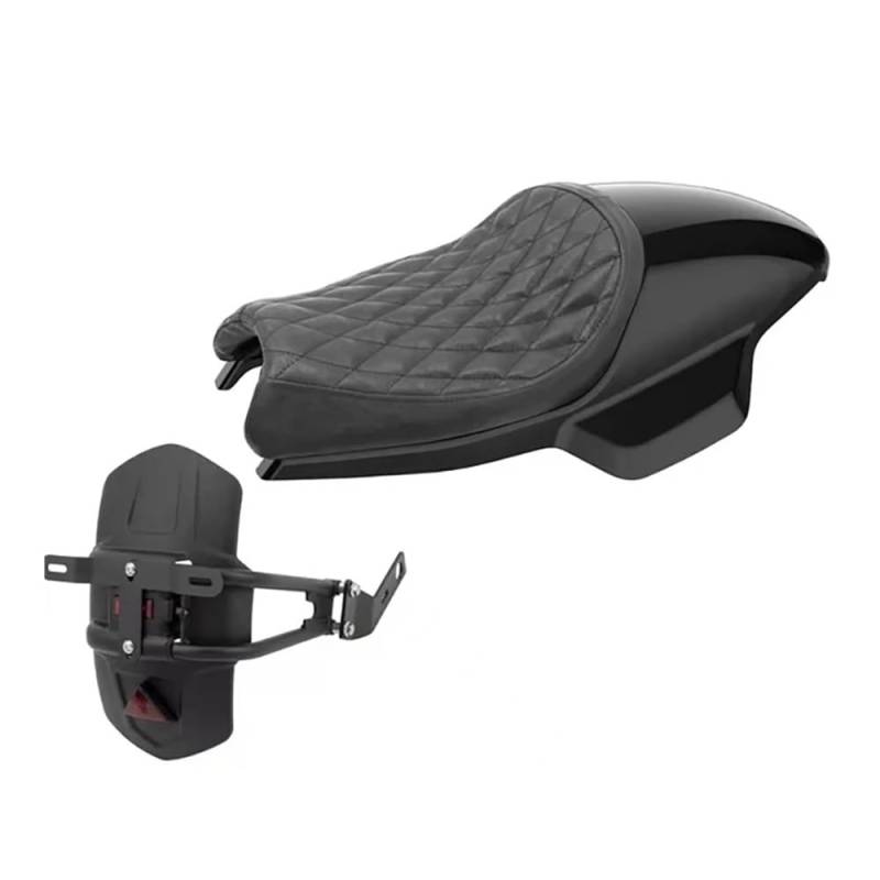 Motorrad Sitzbezug elastischer Sitzschutz Für QJMoto SRV300S Motorrad Sport Style Bequemes Flaches Doppelsitzkissen Mit Hinterem Motorradsitzkissen von QUZVYT