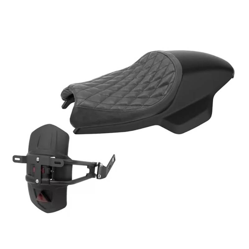 Motorrad Sitzbezug elastischer Sitzschutz Für QJMoto SRV300S Motorrad Sport Style Bequemes Flaches Doppelsitzkissen Mit Hinterem Motorradsitzkissen von QUZVYT