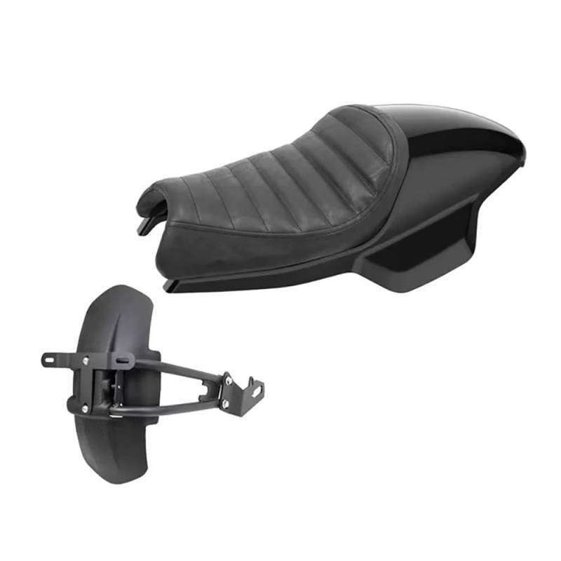 Motorrad Sitzbezug elastischer Sitzschutz Für QJMoto SRV300S Motorrad Sport Style Bequemes Flaches Doppelsitzkissen Mit Hinterem Motorradsitzkissen von QUZVYT