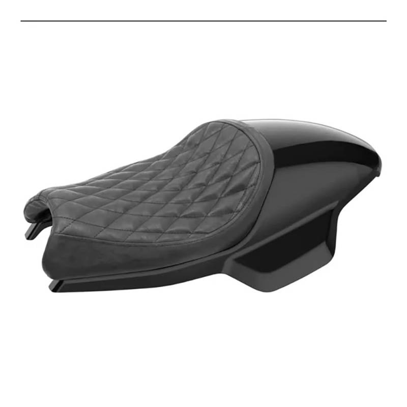 Motorrad Sitzbezug elastischer Sitzschutz Für QJMoto SRV300S Motorrad Sport Style Bequemes Flaches Doppelsitzkissen Mit Hinterem Motorradsitzkissen von QUZVYT