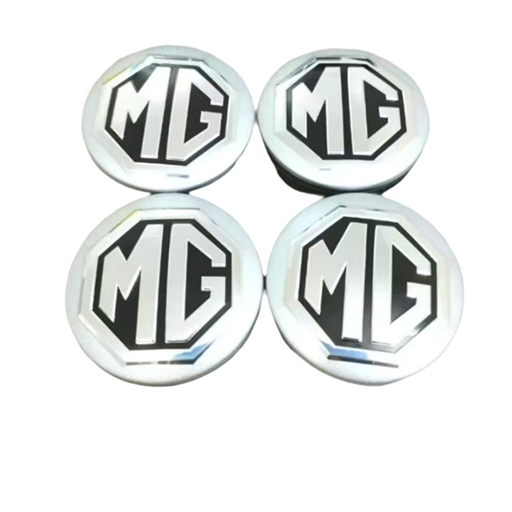 4 Stück Nabendeckel für MG MG7 2022+,Nabenkappen Radnabenkappen Staubschutzabdeckung,Radnabenabdeckung Wasserdicht Zubehör,65mm-Silver von QWCPHGWZ
