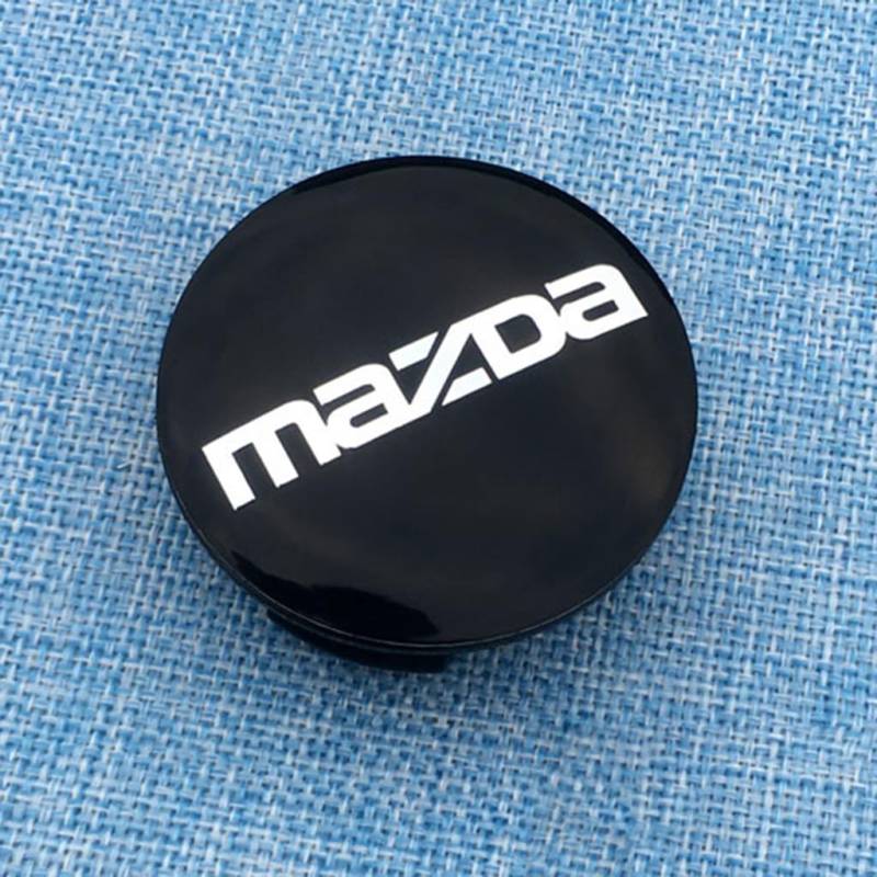 4 Stück Nabendeckel für Mazda 3 2003-2009 Hatchback,Nabenkappen Radnabenkappen Staubschutzabdeckung,Radnabenabdeckung Wasserdicht Zubehör,56mm Short Legs-F von QWCPHGWZ