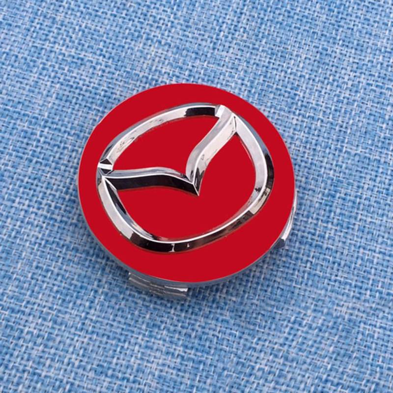 4 Stück Nabendeckel für Mazda 6 Coupe 2006-2016,Nabenkappen Radnabenkappen Staubschutzabdeckung,Radnabenabdeckung Wasserdicht Zubehör,56mm Short Legs-C von QWCPHGWZ