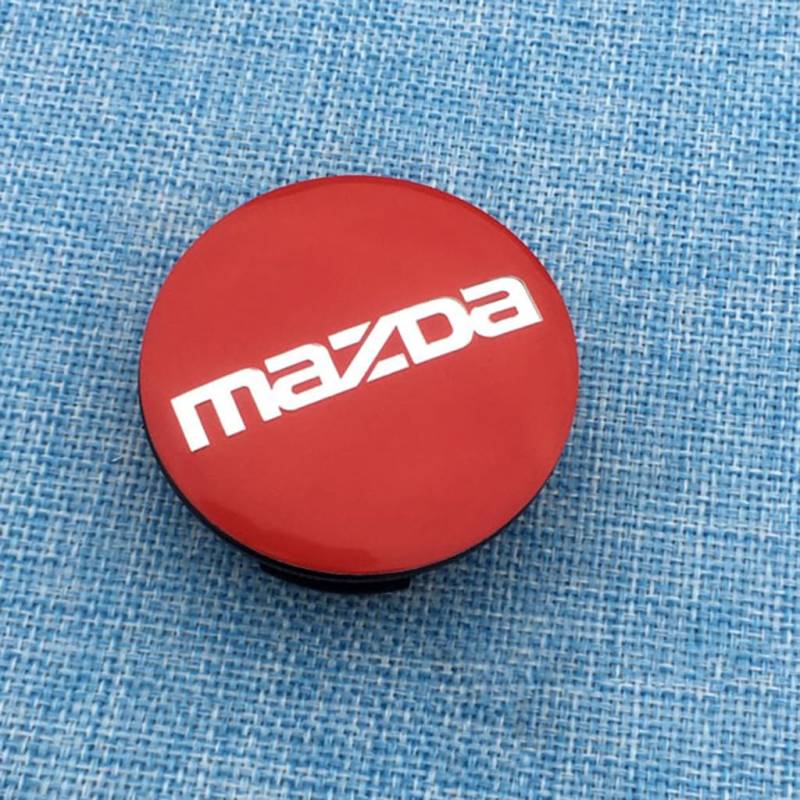 4 Stück Nabendeckel für Mazda CX-5 2017-2021,Nabenkappen Radnabenkappen Staubschutzabdeckung,Radnabenabdeckung Wasserdicht Zubehör,56mm Short Legs-E von QWCPHGWZ