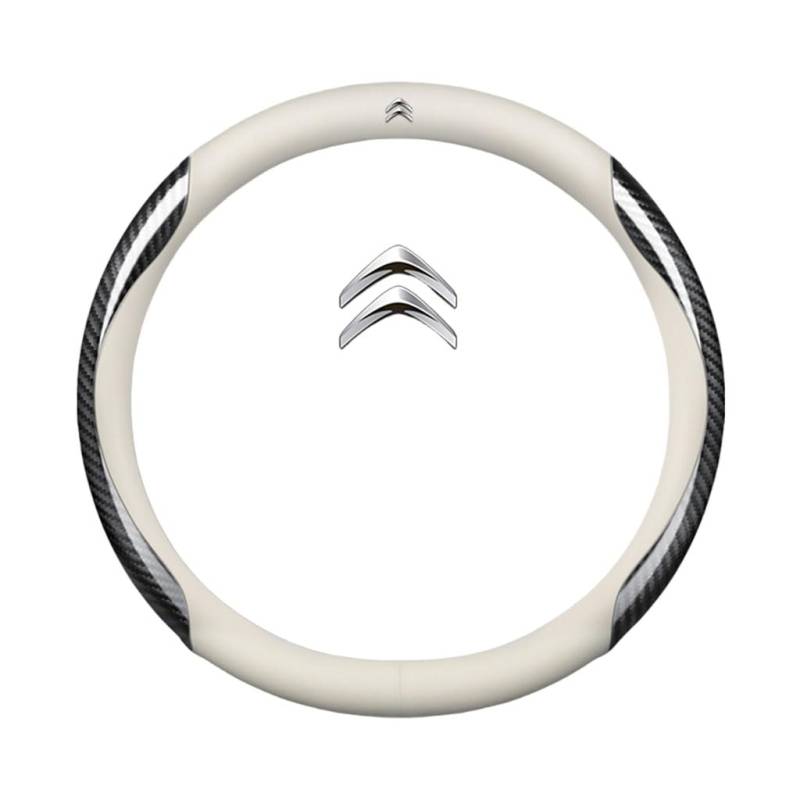 Auto Lenkradbezug für AAA,rutschfest,Geruchlos FüR Sommer & Winter Pu Kunstleder 38cm,O Type-D von QWCPHGWZ