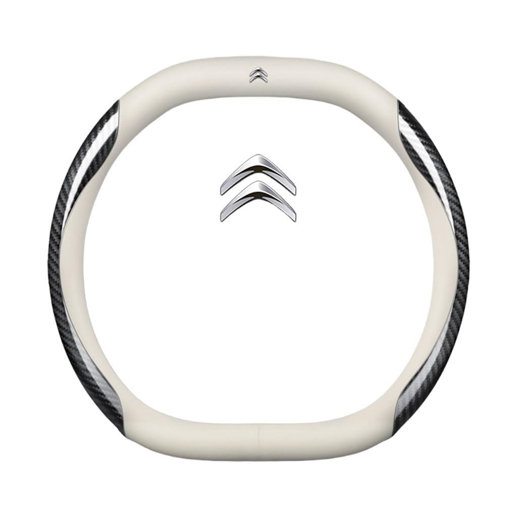 Auto Lenkradbezug für Citroen C-Elysée 2002-2025,rutschfest,Geruchlos FüR Sommer & Winter Pu Kunstleder 38cm,DD Type-F Auto Lenkradbezug für Citroen C-Elysée 2002-2025,rutschfest,Geruchlos FüR Sommer & Winter Pu Kunstleder 38cm,DD Type-F von QWCPHGWZ