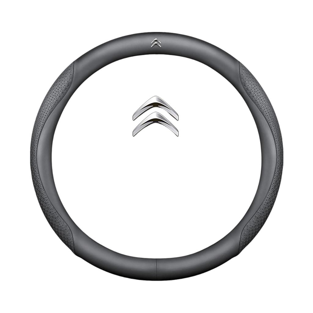 Auto Lenkradbezug für Citroen C5 2000-2025,rutschfest,Geruchlos FüR Sommer & Winter Pu Kunstleder 38cm,O Type-A Auto Lenkradbezug für Citroen C5 2000-2025,rutschfest,Geruchlos FüR Sommer & Winter Pu Kunstleder 38cm,O Type-A von QWCPHGWZ