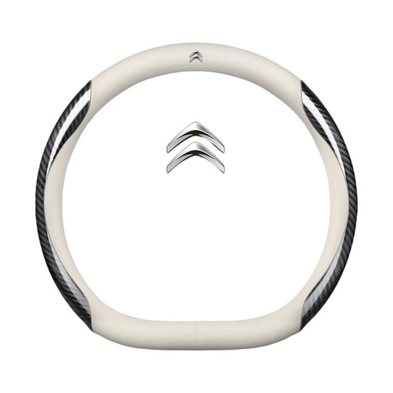 Auto Lenkradbezug für Citroen C6 2005-2025,rutschfest,Geruchlos FüR Sommer & Winter Pu Kunstleder 38cm,D Type-E von QWCPHGWZ