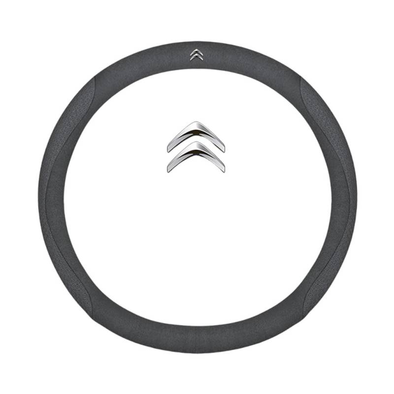 Auto Lenkradbezug für Citroen C6 2005-2025,rutschfest,Geruchlos FüR Sommer & Winter Pu Kunstleder 38cm,O Type-N von QWCPHGWZ