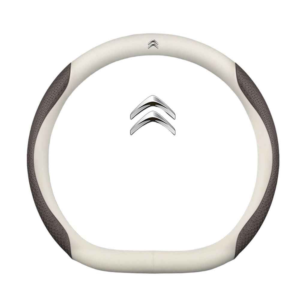 Auto Lenkradbezug für Citroen SpaceTourer M,rutschfest,Geruchlos FüR Sommer & Winter Pu Kunstleder 38cm,D Type-H Auto Lenkradbezug für Citroen SpaceTourer M,rutschfest,Geruchlos FüR Sommer & Winter Pu Kunstleder 38cm,D Type-H von QWCPHGWZ