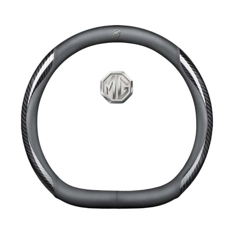 Auto Lenkradbezug für MG Pilot 2020-2025,rutschfest,Geruchlos FüR Sommer & Winter Pu Kunstleder 38cm,D Type-D von QWCPHGWZ
