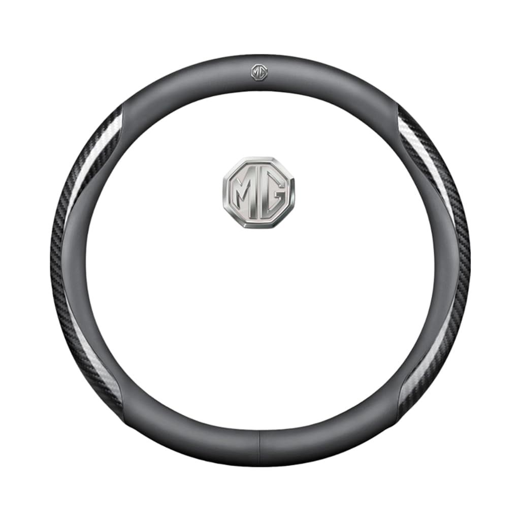 Auto Lenkradbezug für MG ZS ZSEV ZT 2001-2025,rutschfest,Geruchlos FüR Sommer & Winter Pu Kunstleder 38cm,O Type-I Auto Lenkradbezug für MG ZS ZSEV ZT 2001-2025,rutschfest,Geruchlos FüR Sommer & Winter Pu Kunstleder 38cm,O Type-I von QWCPHGWZ