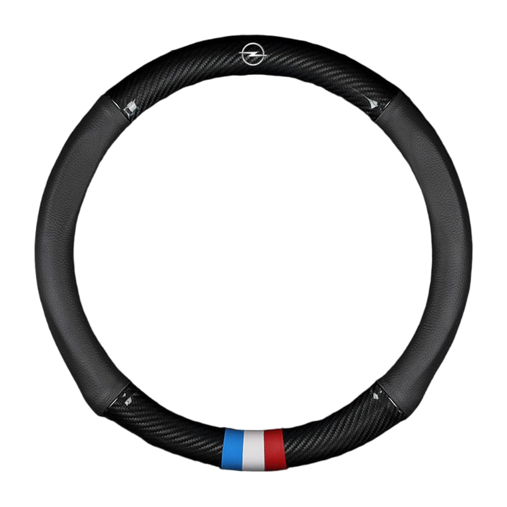 Auto Lenkradbezug für Opel Corsa D E F 2006-2025,rutschfest,Geruchlos FüR Sommer & Winter Pu Kunstleder 38cm,O Type-G Auto Lenkradbezug für Opel Corsa D E F 2006-2025,rutschfest,Geruchlos FüR Sommer & Winter Pu Kunstleder 38cm,O Type-G von QWCPHGWZ