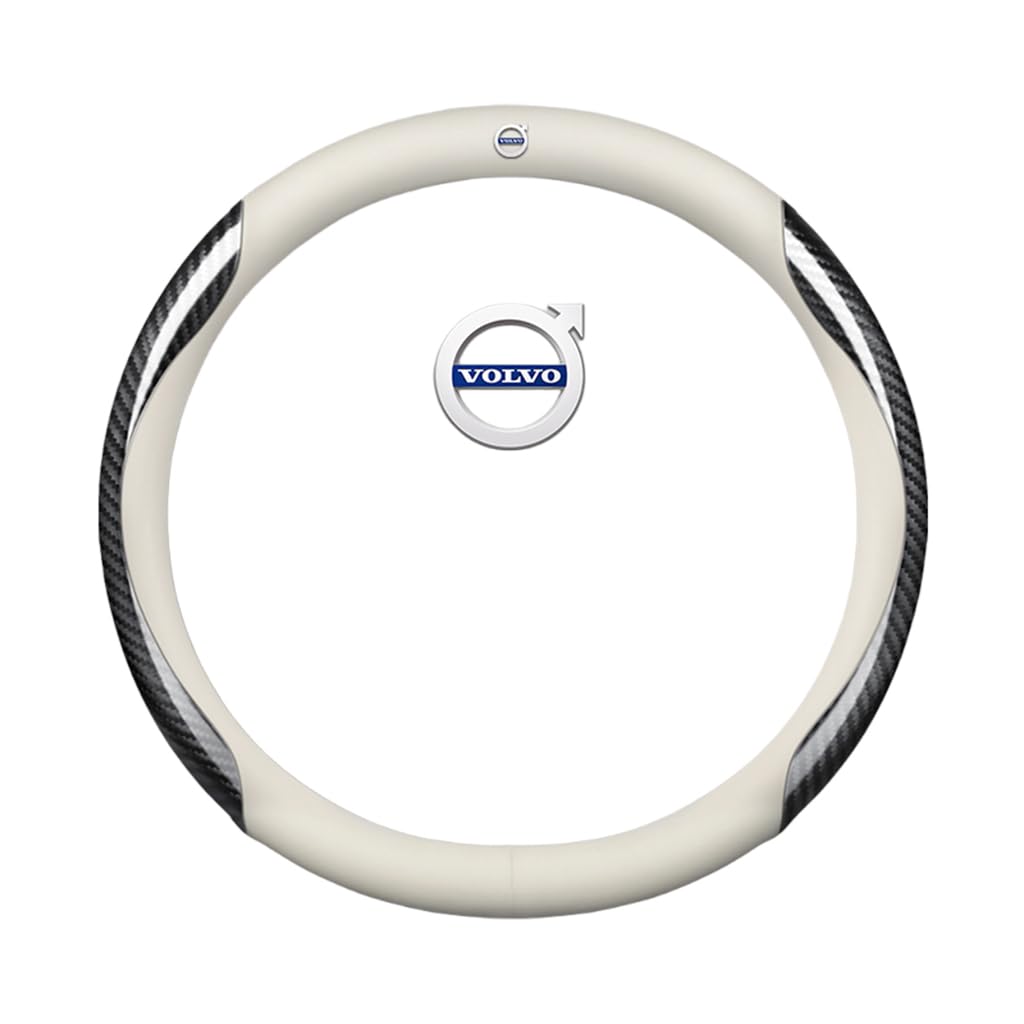 Auto Lenkradbezug für Volvo XC90 2007-2025,rutschfest,Geruchlos FüR Sommer & Winter Pu Kunstleder 38cm,I Auto Lenkradbezug für Volvo XC90 2007-2025,rutschfest,Geruchlos FüR Sommer & Winter Pu Kunstleder 38cm,I von QWCPHGWZ