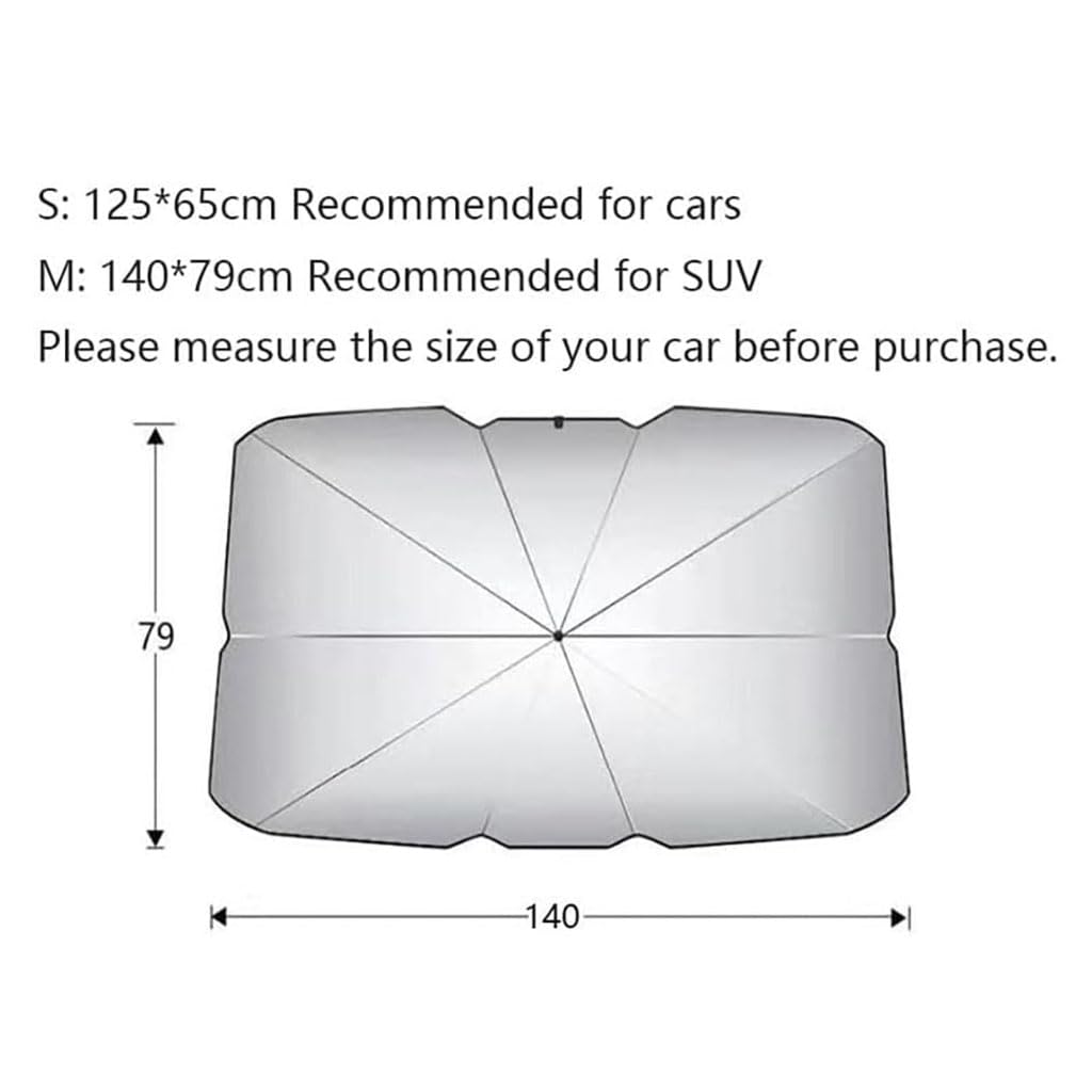 Auto Windschutzscheibe Sonnenschutz Regenschirm für Alfa Romeo 145/146 147 155 156 159 164 166 1994-2012,Auto Sonne Visier,UV Schutz,Hitze Isolierung,D Auto Windschutzscheibe Sonnenschutz Regenschirm für Alfa Romeo 145/146 147 155 156 159 164 166 1994-2012,Auto Sonne Visier,UV Schutz,Hitze Isolierung,D von QWCPHGWZ