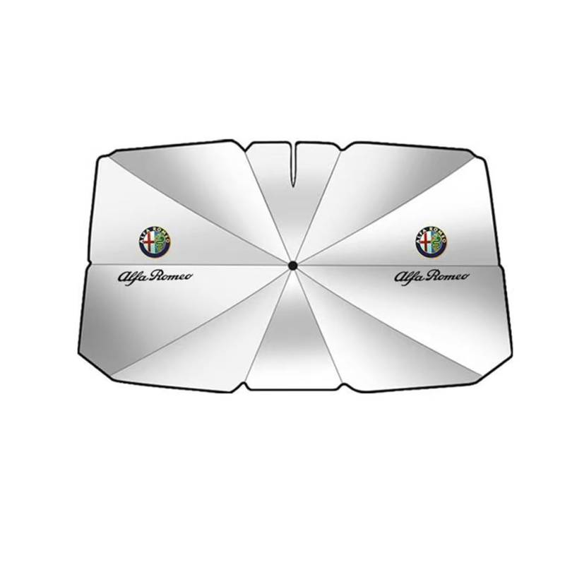 Auto Windschutzscheibe Sonnenschutz Regenschirm für Alfa Romeo 4C 8C 2007-2021,Auto Sonne Visier,UV Schutz,Hitze Isolierung,125 von QWCPHGWZ