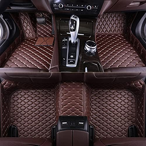 Auto Fußmatte für Volvo XC Classic 2014-2024,Leder Custom Volle Abdeckung Bodenmatte Dauerhaft Fußmatten Auto rutschfeste Wasserdicht Innere Zubehör,D/Coffee von QWEDFSD