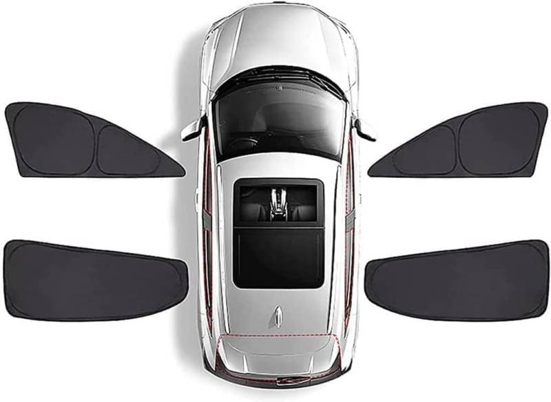 Auto Seitenfenster Sonnenschutz Für VW Multivan T7 2021 2022,Voller Schatten Seitenfenster Sonnenblenden Blockiert UV-Strahlen,Einfachen Befestigung,C/4pcs von QWEDFSD