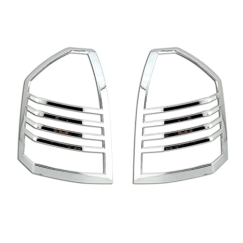 QWERTYUI AISHANBAIHUODIAN Kunststoff-Auto-Rücklicht- / Rücklicht-Rahmen Chrom-Trimms-Rückenlampenabdeckung Benz Fit for Chrysler 300 / 300C 2005-2008 von QWERTYUI