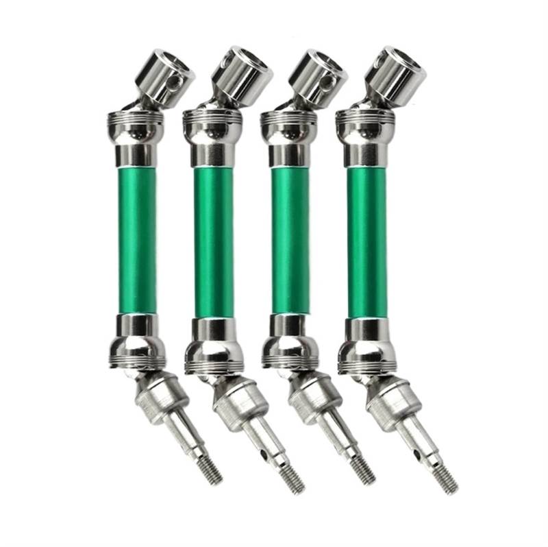 QWHTYO RC Cars Teile Kompatibel Mit Arrma Für Typhon Für SENTON Für Granite Für VORTEKS Für Rock V2 3S Für BLX 1/10 RC Autoteile Metall Vorne Hinten Antriebswelle(Green) von QWHTYO
