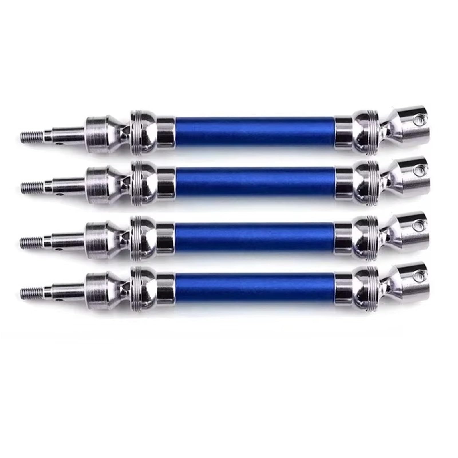 QWHTYO RC Cars Teile Kompatibel Mit Arrma V3 3S Für BLX 4X4 1/10 RC Auto-Upgrades Teile Zubehör 130 * 50mm Metall Vorne Hinten Antriebswelle CVD(Blue) von QWHTYO
