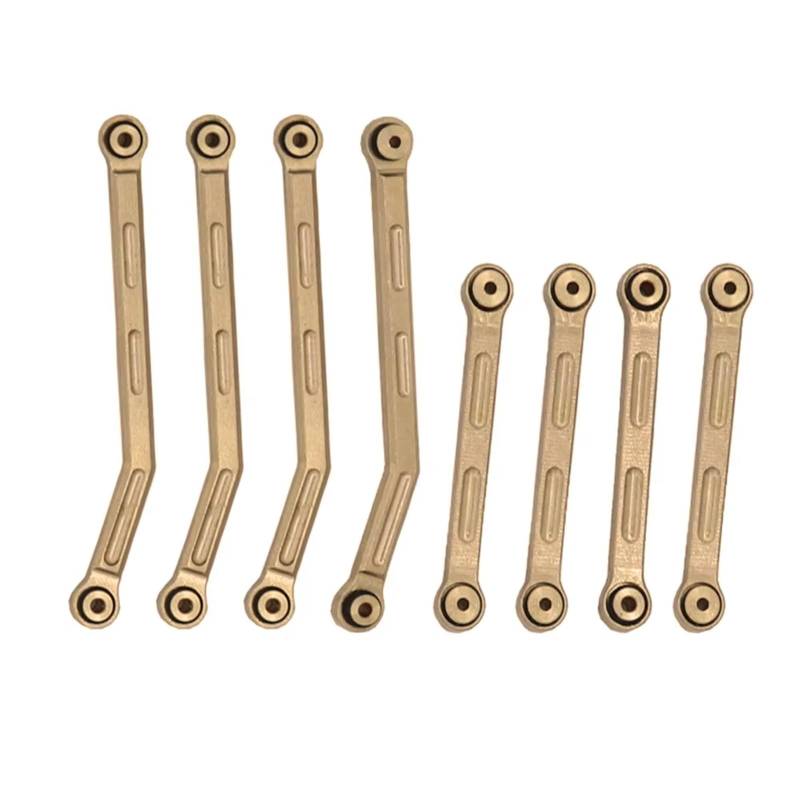 QWHTYO RC Cars Teile Kompatibel Mit Axial AX24 1/24 RC Crawler Car Upgrade Teile Zubehör 8 Stück Messing Link Rod Linkage von QWHTYO