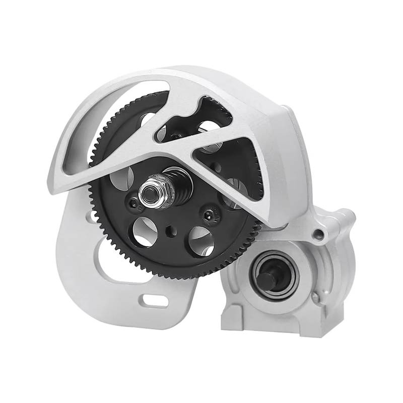 QWHTYO RC Cars Teile Kompatibel Mit Axial Für SCX10 I II AX10 SMT10 Getriebe 1/10 RC Crawler Upgrades Metallgetriebe Mittelgetriebe(Silver) von QWHTYO