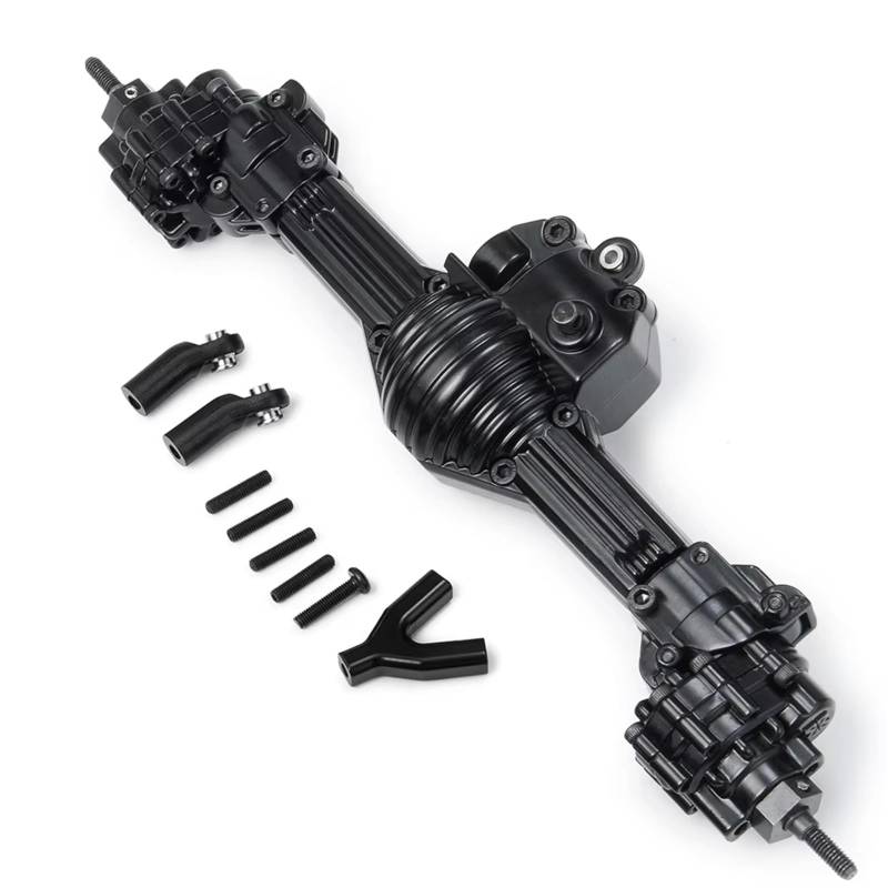 QWHTYO RC Cars Teile Kompatibel Mit Axial Für SCX10 II 90028 1/10 RC Für Rock Crawler Metall Achse Upgrade Teile RC Auto Vorne Hinten Gerade Achse(Rear) von QWHTYO