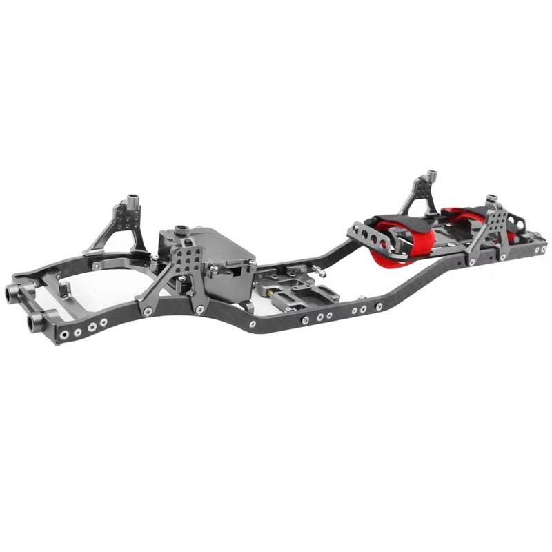 QWHTYO RC Cars Teile Kompatibel Mit Axial Für SCX10 II Für Rock Off Road Truck 1/10 RC Crawler Girder 4MM CNC Metall Auto Für Chassis Rahmen Body Kit Teile(Gray) von QWHTYO