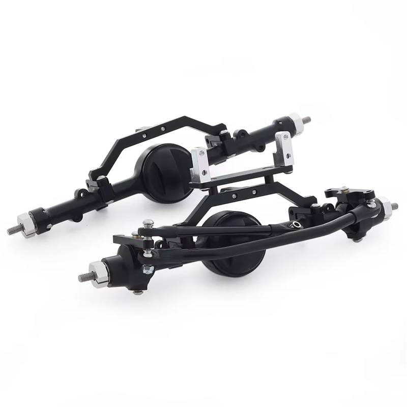 QWHTYO RC Cars Teile Kompatibel Mit Gelande II TF2 D90 D110 Für Yota II 1/10 RC Crawler Auto CNC Aluminiumlegierung Achse Vorne Und Hinten Upgrade-Teile(Rear and Front) von QWHTYO