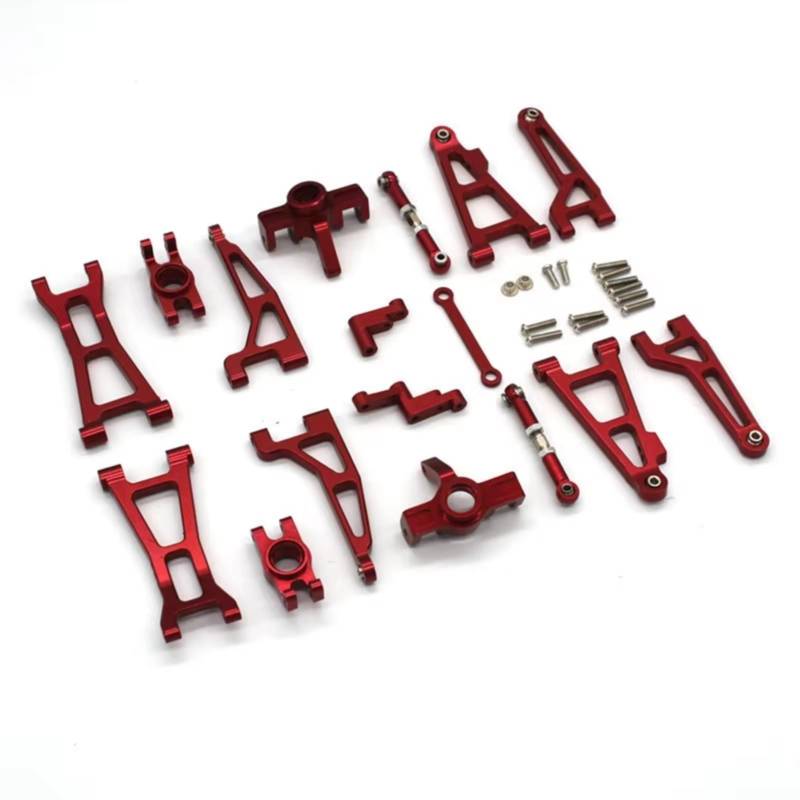 QWHTYO RC Cars Teile Kompatibel Mit HBX 16889 16890 16890A SG1601 SG1602 1/16 RC Auto-Upgrade-Teilesatz Metall-Querlenker-Lenkblock-Set von QWHTYO